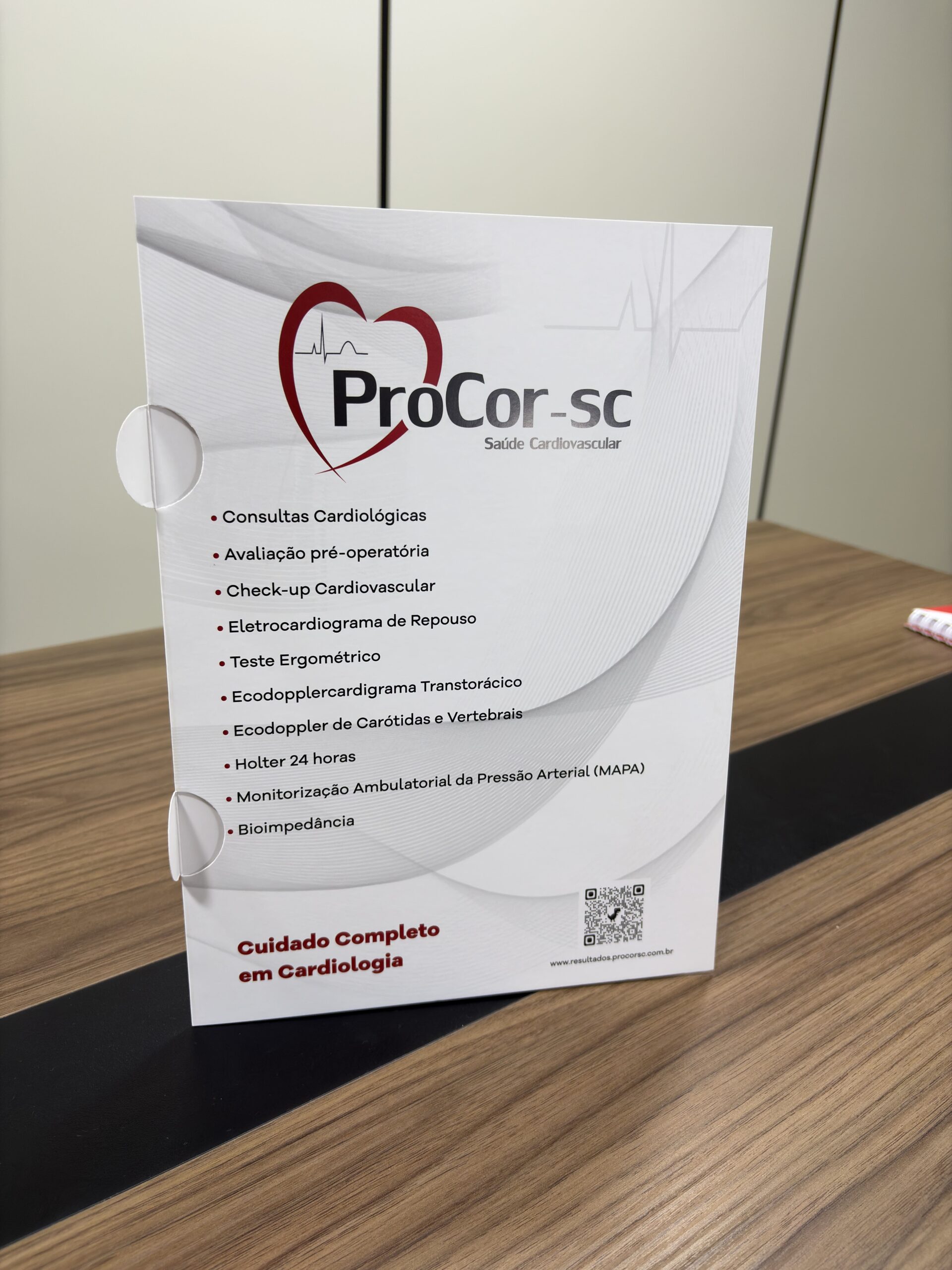 Pasta personalizada ProCor-SC com bolso interno